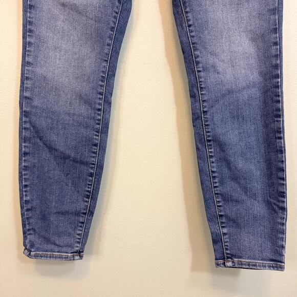 Torrid Sky High Skinny Jeans Womens 14R Blue Denim Button Fly Slim Fit Stretch - Picture 5 of 8